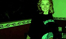 Fucking blonde on kitchen counter quickie