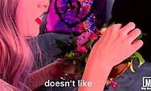 Cute Babe Sucks Huge Dildo