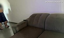 Bruna Silva, the hotwife, gets fucked hard while her husband is at work!