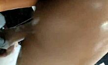 In the motel bathtub, I masturbate and orgasm on the giant dildo.