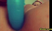 A beautiful baby has anal sex with a dildo and a butt plug