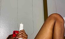 edgin my pussy right in front of my bestie, oops