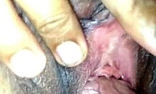 Pretty amateur creampies tight shaved pussy in wet orgasm