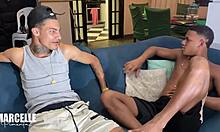 Latina milf's ass attracts a line of big cocks