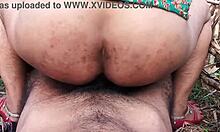 Hardcore sex with married girlfriend in outdoor sugarcane field.