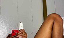 edgin my pussy right in front of my bestie, oops