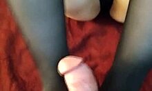 Babe Does Footjob In Stockings First Time