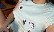 horny girl masturbates and squirts cum for you at home