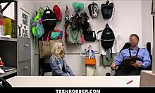 Cute Tiny Blonde Teen Caught Shoplifting! Strip Searched and Fucked by Giovanni Francesco.