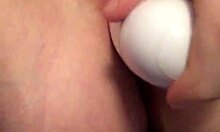 Teen masturbating with powerful vibrator