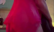 trans girlfriend fucks sexy neighbor's mouth and ass