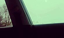 Big Cock Dances Outside in Public Vehicle