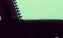 Big Cock Dances Outside in Public Vehicle