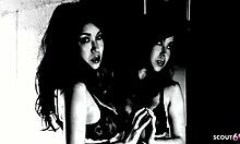 uncensored jav solo teen with big saggy tits masturbates to intense orgasm