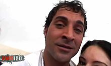 Young French Brunette Nikita's Quickie with Jorge