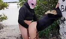 Man, this Mexican puta gets slammed hard among mangroves to stay hidden