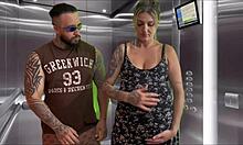 minha vizinha grávida gostosa fez um boquete dentro do elevador do nosso condomínio gozei nela todinha