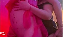 trans girlfriend fucks sexy neighbor's mouth and ass