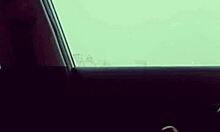 Big Cock Dances Outside in Public Vehicle