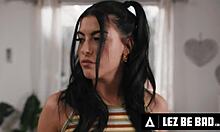 lez be bad as nerdy gal ritchie gets rough scissoring and fingering with adria rae