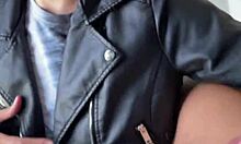 yo, wanna quickie with this hot teen in a leather jacket? pov style!