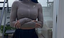 Latina chick lilly cleans and gets latin big ass fucked