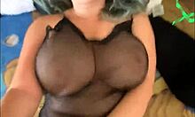 Hey, check out this morning wood with big bouncing tits on sheer morrita tetona