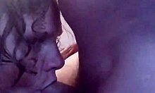 Watch amateur blowjob humiliation end with cum in Stacy's pussy