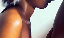 Love sucking big cock with homemade monster cock blowjob 😍