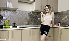 Stepsister, get rough anal in the kitchen?