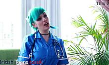 Hey, blue-haired nurse, gonna fix my needs today?
