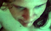 Watch amateur blowjob humiliation end with cum in Stacy's pussy