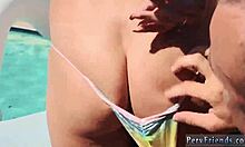 Hot damn! Bareback friends go wild at summer pool party!