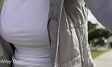 Wifey dares braless bike ride