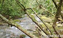 what's hotter than interracial milf action in nature's public setting?