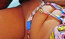 horny asian teen fucks alone in bed