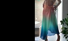 Brazilian Woman Dances In Miniskirt And Dress