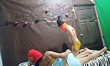 The ghost visits the mexican couple in the stigmatized bed from another world, a real homemade exclusive.