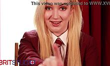 british student teases with an upskirt flash for neighbors.