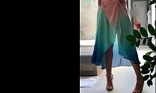 Brazilian Woman Dances In Miniskirt And Dress