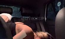 Casada bends over for big cock fucking in the car while corno drives!