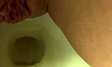my pretty pierced pussy peeing in the toilet
