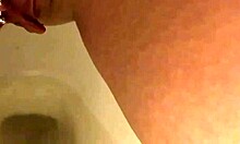 my pretty pierced pussy peeing in the toilet