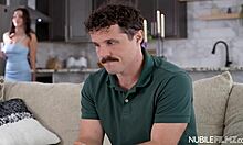 Quick fuck with my dirty stepbrother in the kitchen