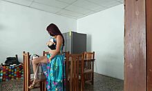 sinful maid spreads her pretty pussy open