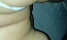 How tasty she sucks it, this latina babe with her big ass aside?