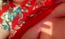 Step mom teases Johnny with a slow, sensual handjob in the bedroom