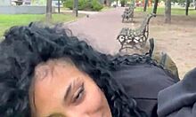 Ebony Latina Takes Cum In Public Park Buenos Aires