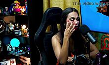 didy reis flashes stunning breasts during podcast with ruan.