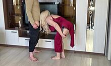 mature babe spreads her big ass for a deep anal cock thrust